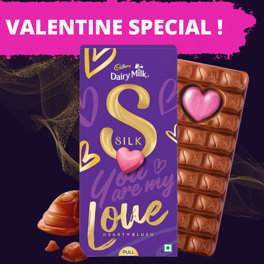 Cadbury Dairy Milk Silk Valentine's Heart Blush Chocolate Bar | 250 g