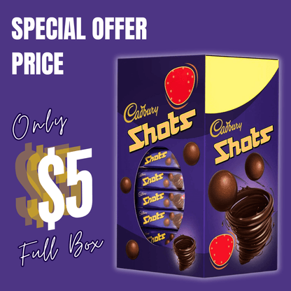 Cadbury Shots Full Box of 58 | Tangy Shop ( Limited Time Deal ) - TANGY SHOP