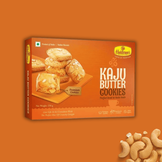 Haldiram Kaju Butter Cookies | 250g box | Tangy Shop - TANGY SHOP